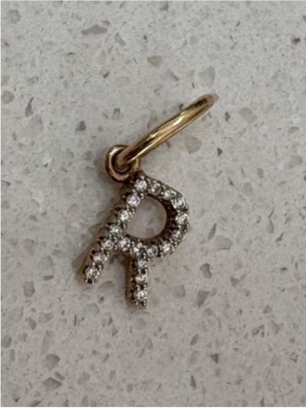 BRUNA THE LABEL LAB-GROWN DIAMOND LETTER CHARM - Picture 4 of 11